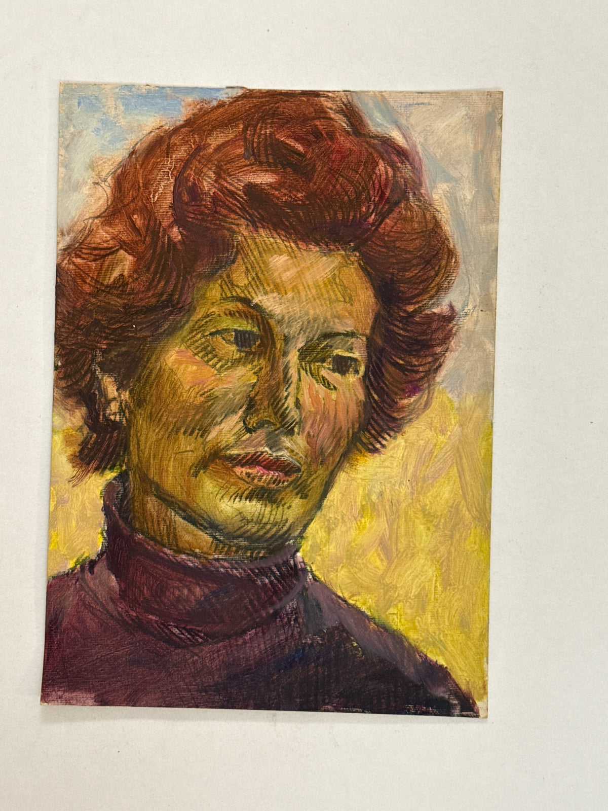 Woman in Plum