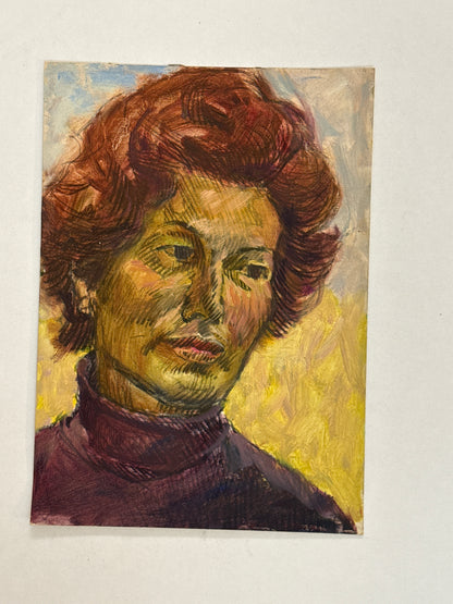Woman in Plum