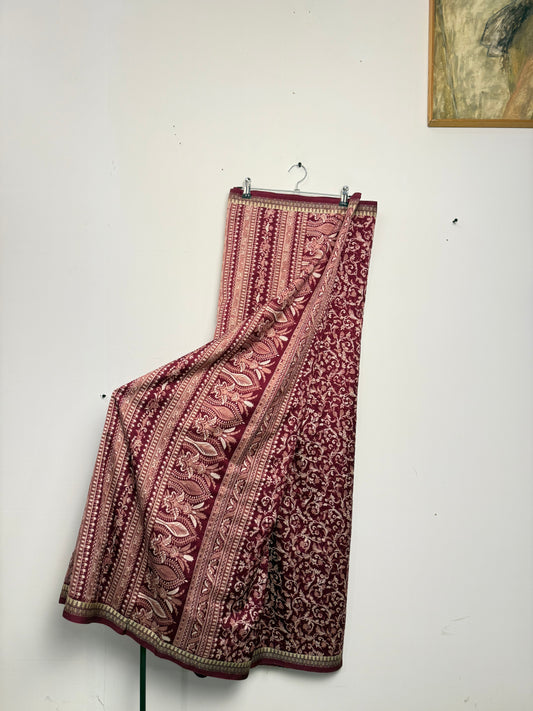 Vintage Pure Silk Saree Fabric
