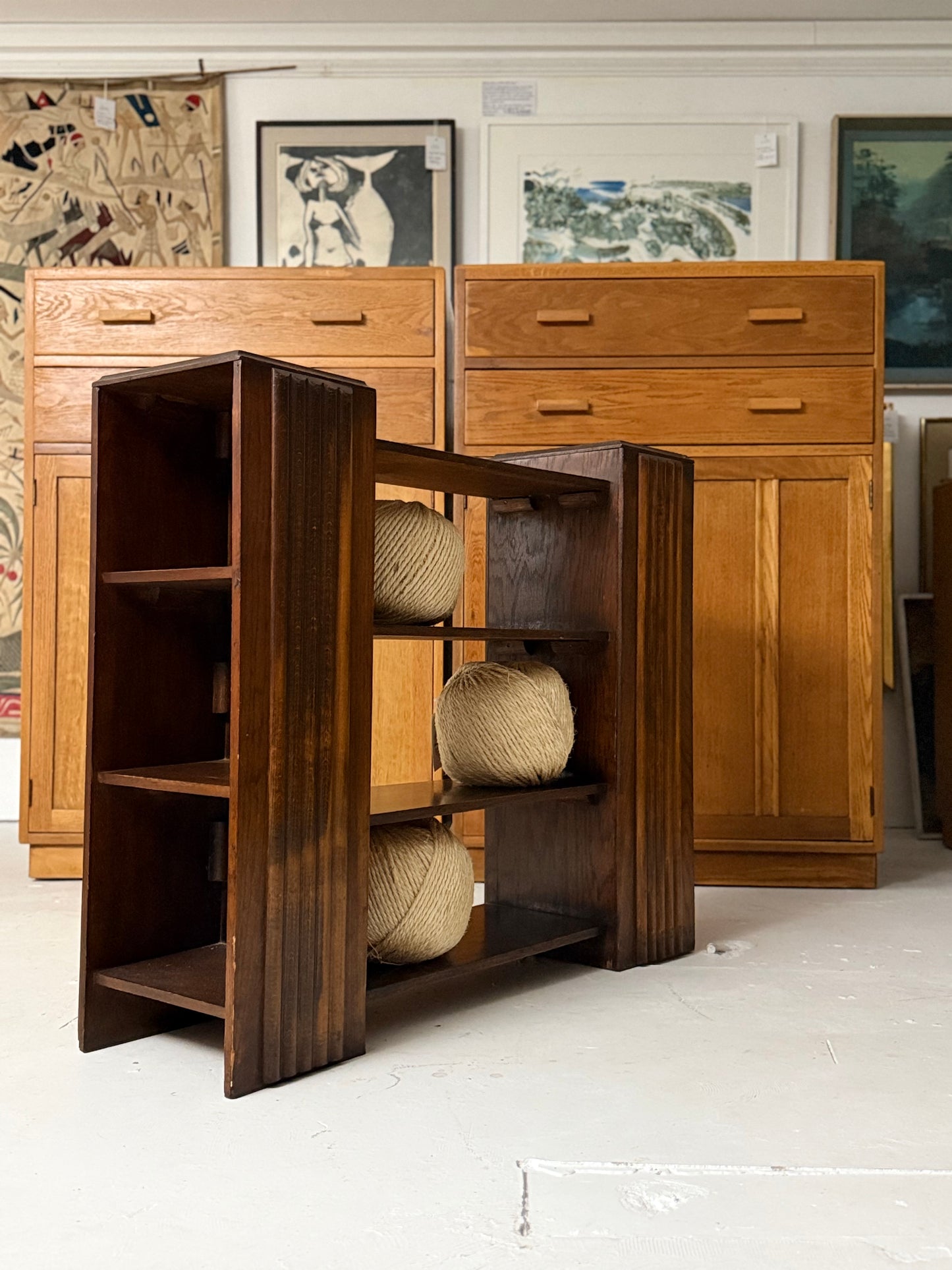 A British 1930's Art Deco Bookcase