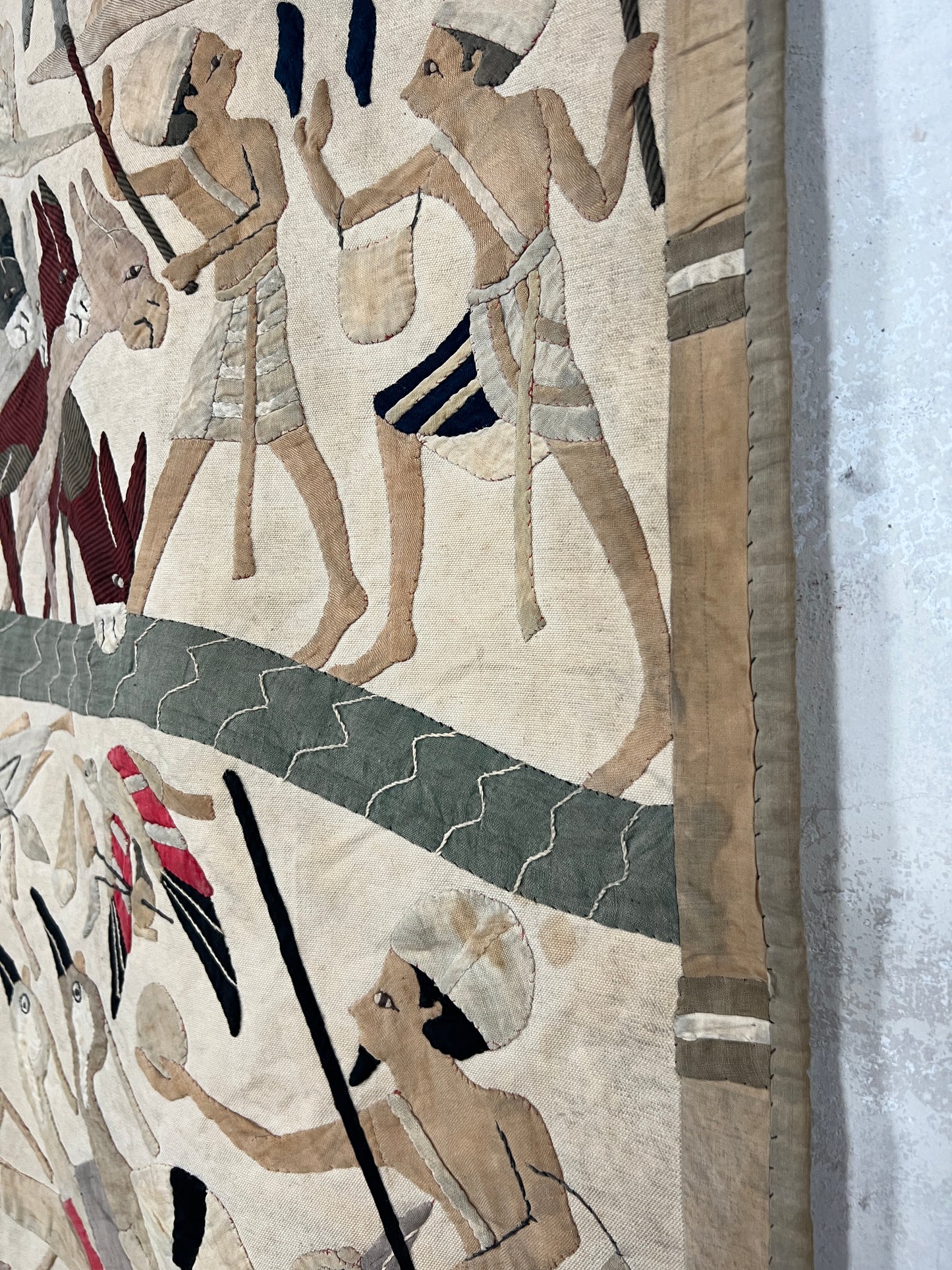 A 1920s Touristic Khayamiya Egyptian Appliqué Wall Hanging
