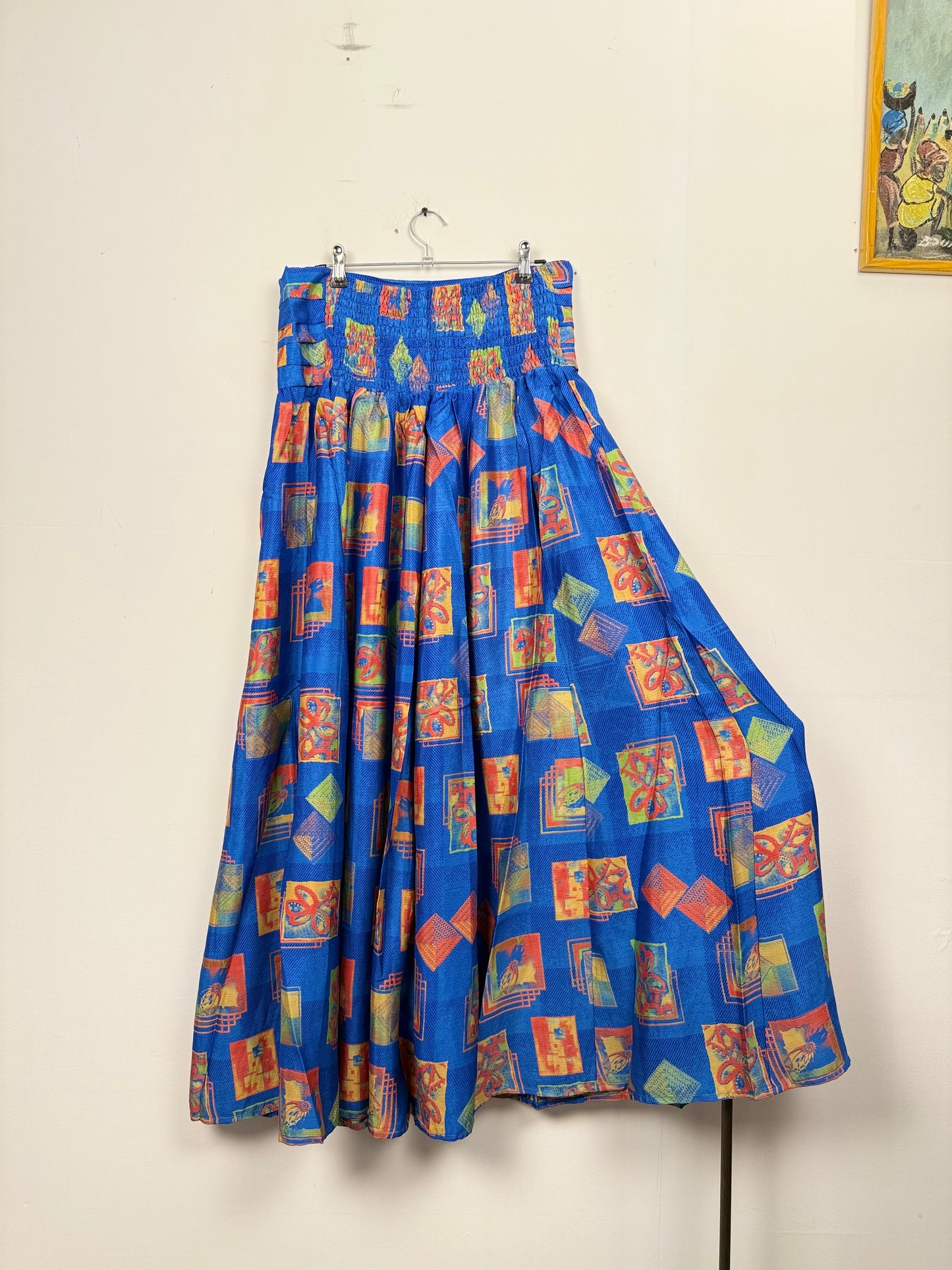 Vintage Saree Silk Pleated Skirt