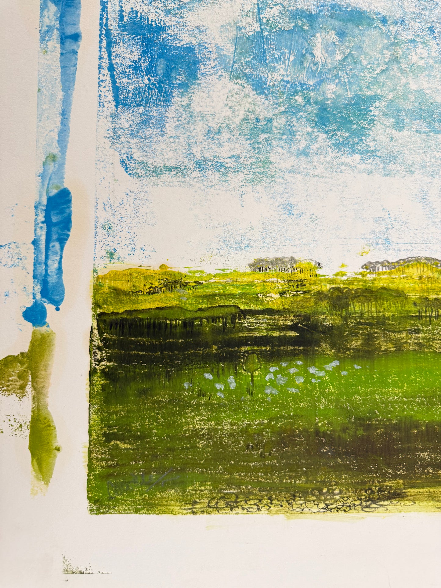 Untitled Landscape - Mixed Media