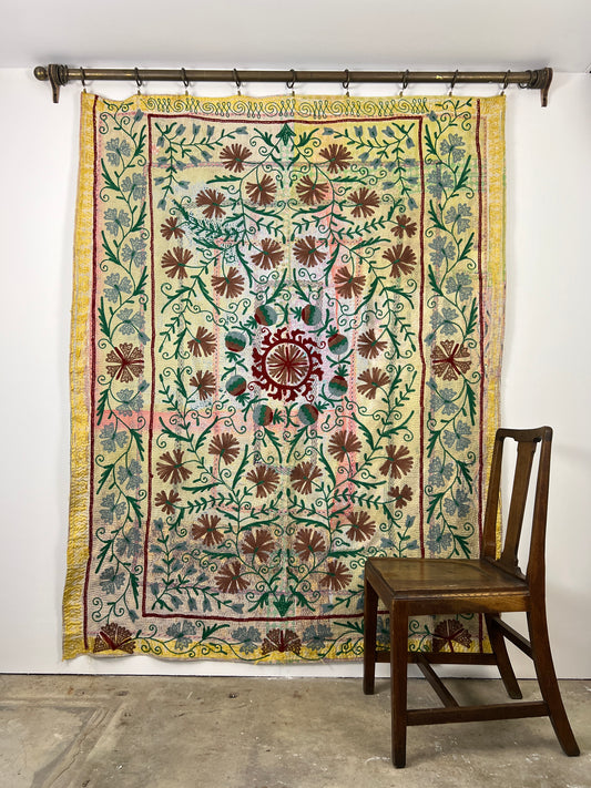 Vintage Kantha Suzani Quilt
