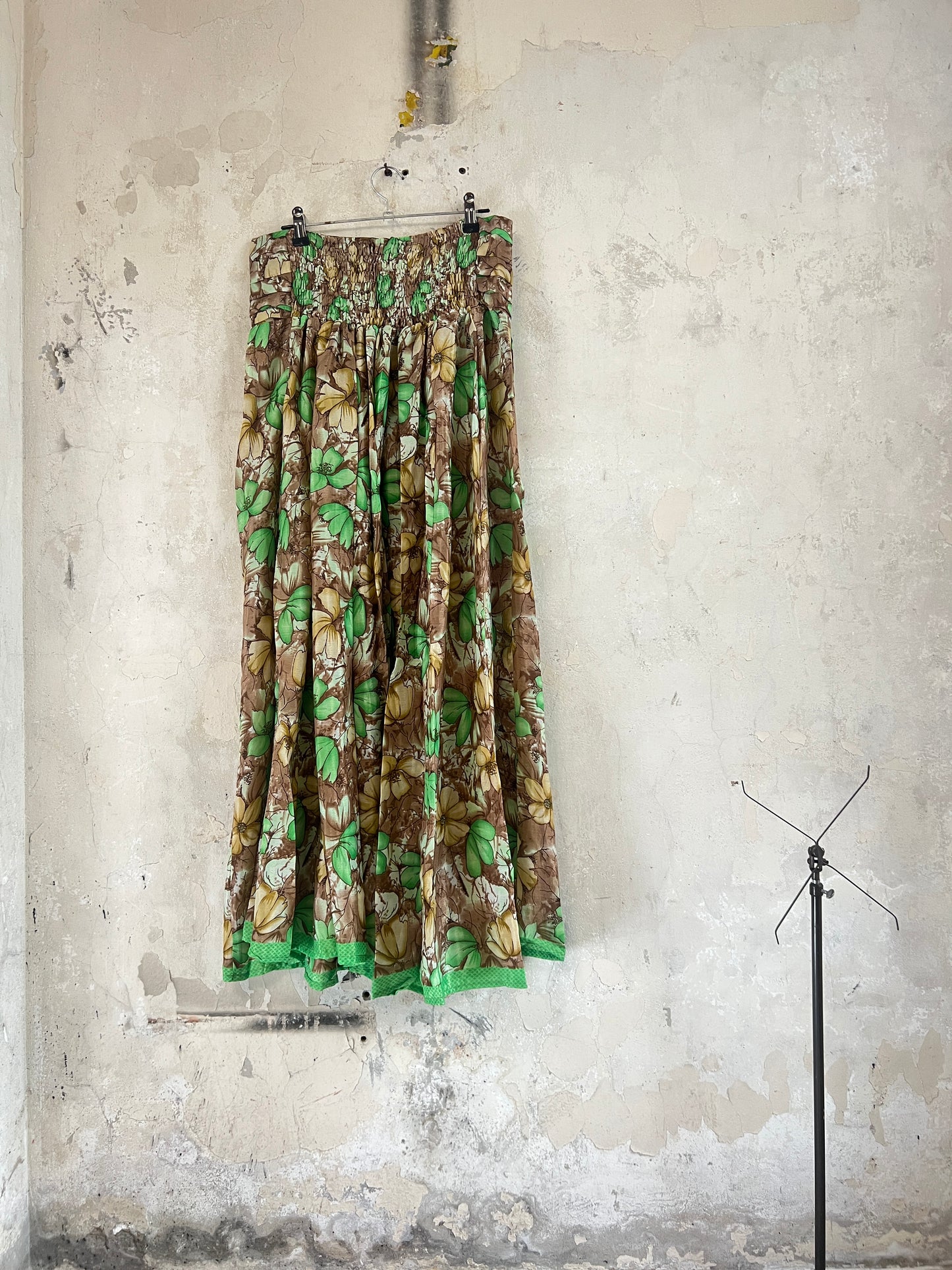 Vintage Saree Silk Pleated Skirt