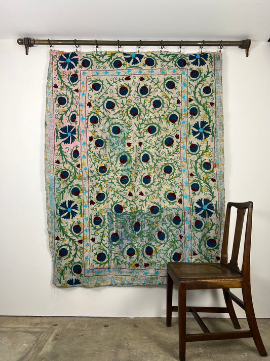 Vintage Kantha Suzani Quilt