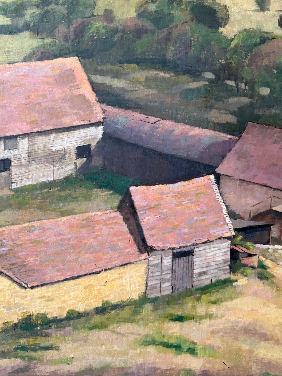Barns | Mid 20th Century Painting