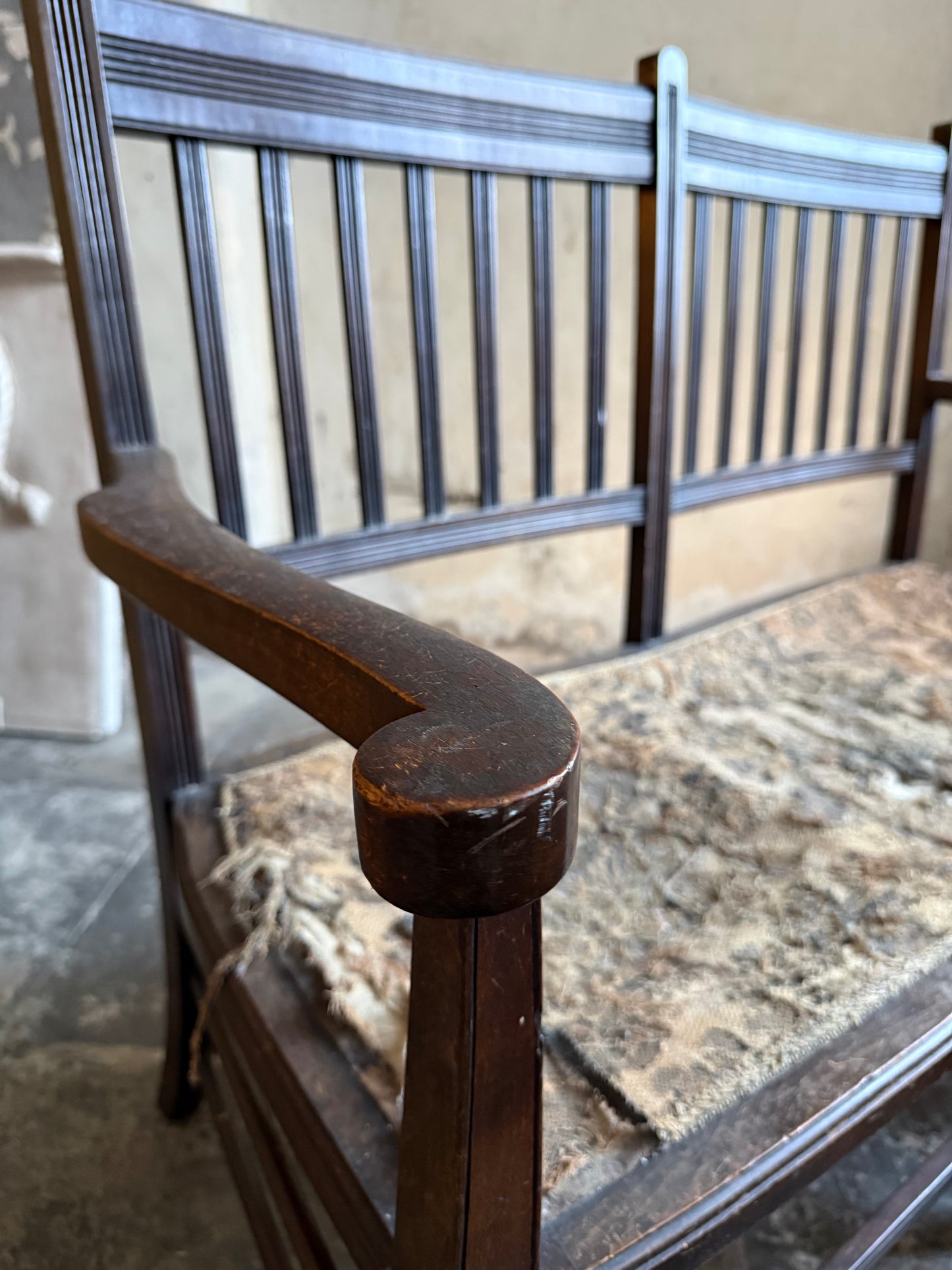 A Two Seater Hall Bench