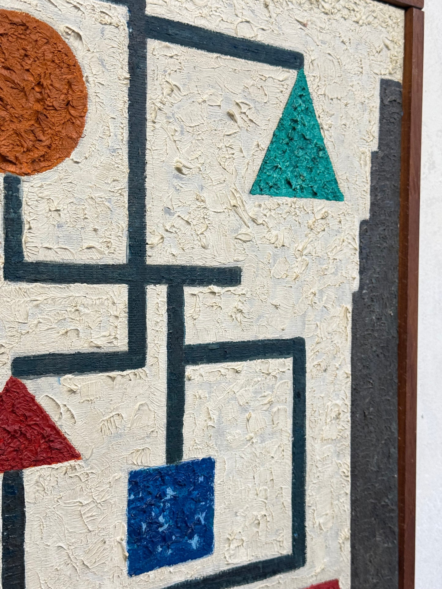 Abstract Geometric Oil on Canvas