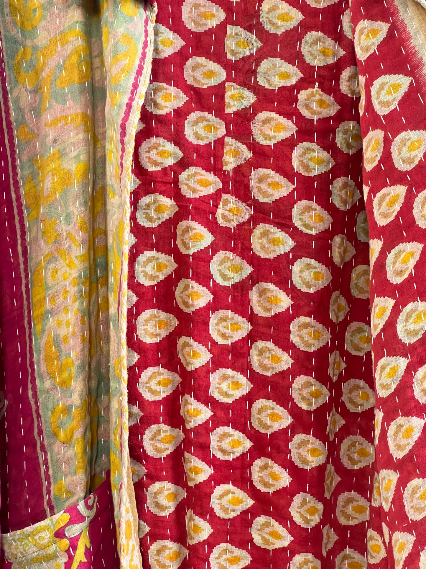 Vintage Cotton Kantha Reversible Jacket ~ No 3