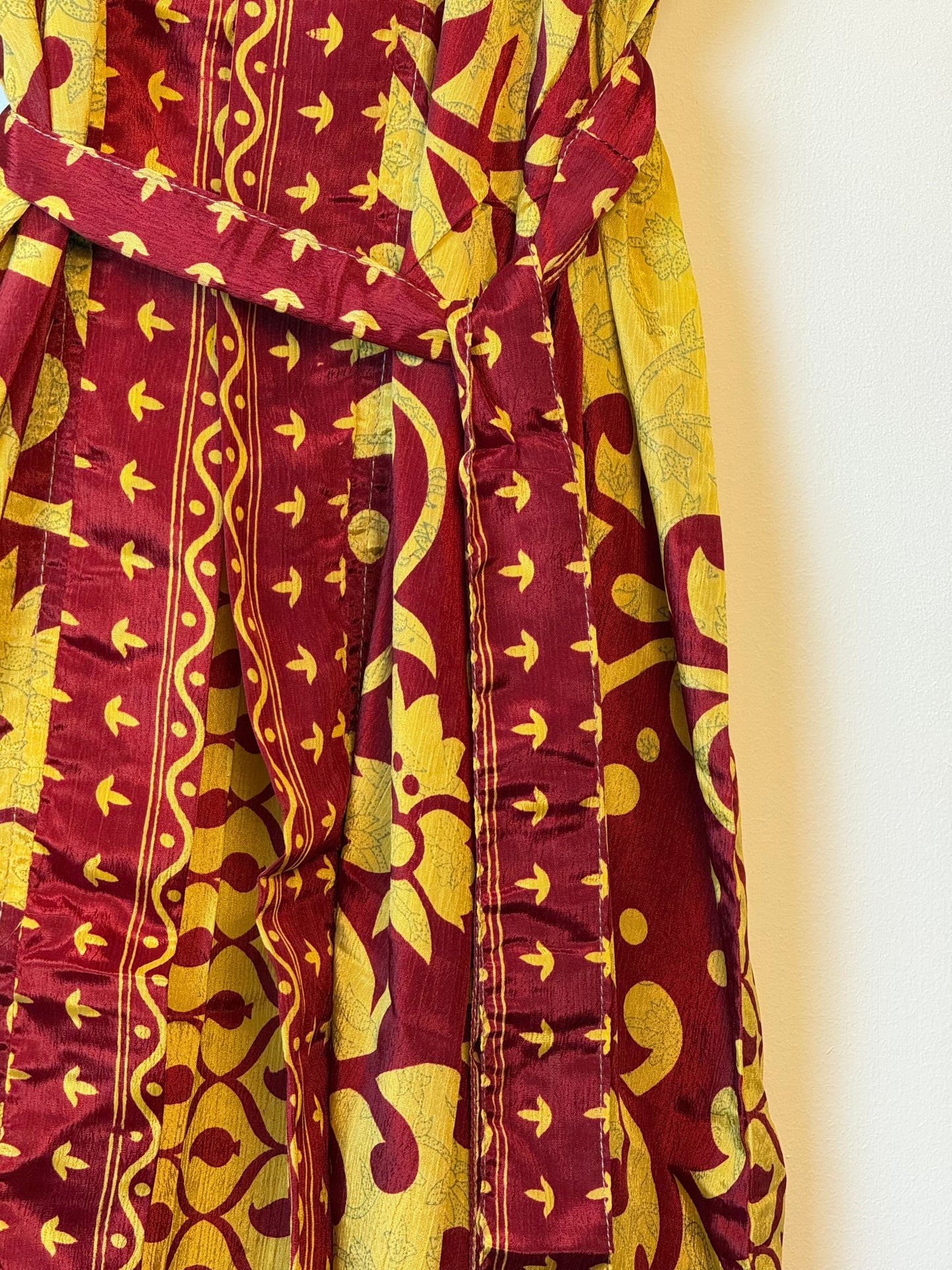 Vintage Saree Silk Kimono / Duster - Long