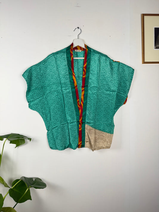 Vintage Saree Silk Shrug Blouse