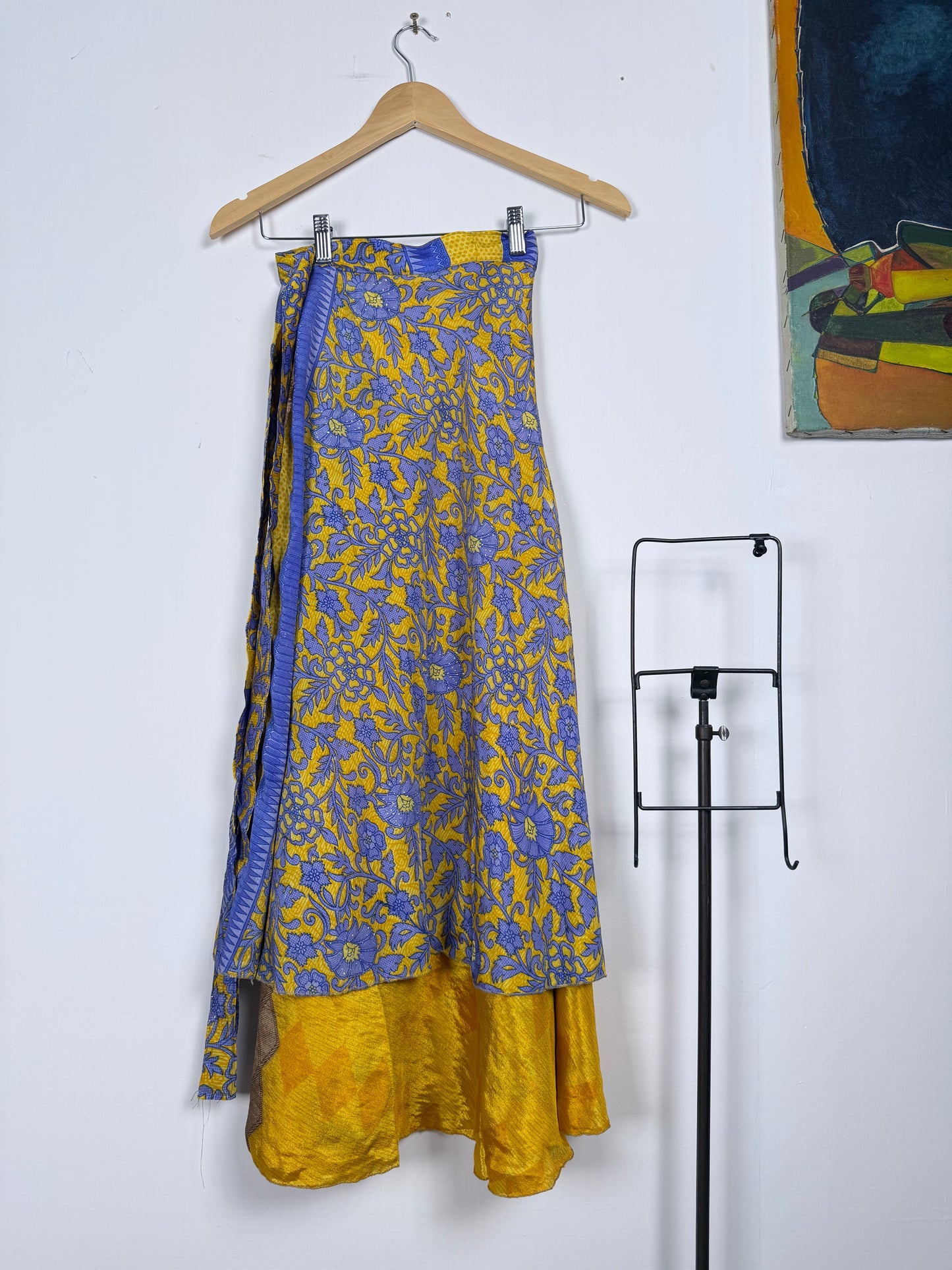 Vintage Saree Silk Wrap Skirt