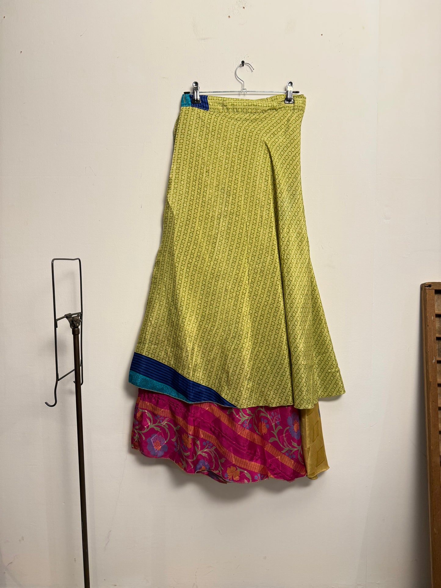 Vintage Saree Silk Wrap Skirt