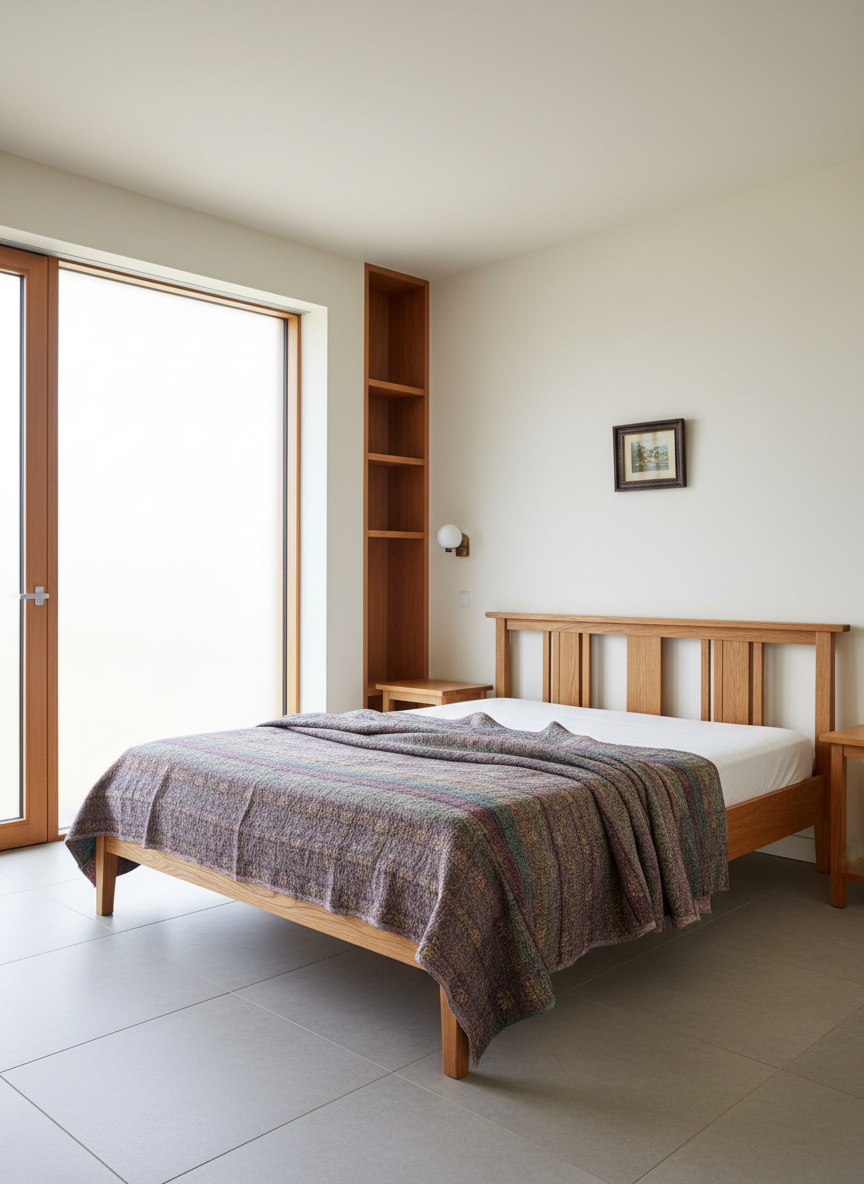 A Finestitch Kantha Quilt with Bagru over-print