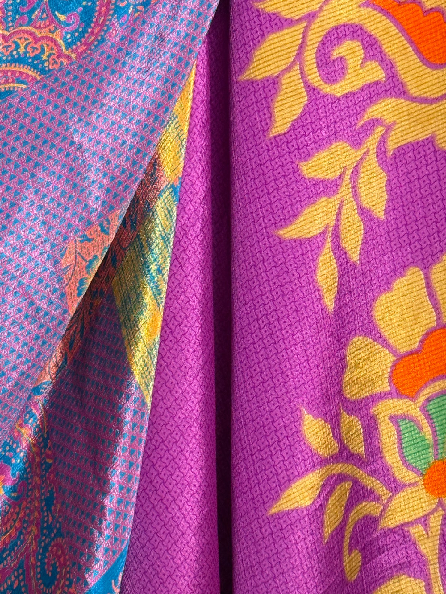 Vintage Saree Silk Wrap Skirt