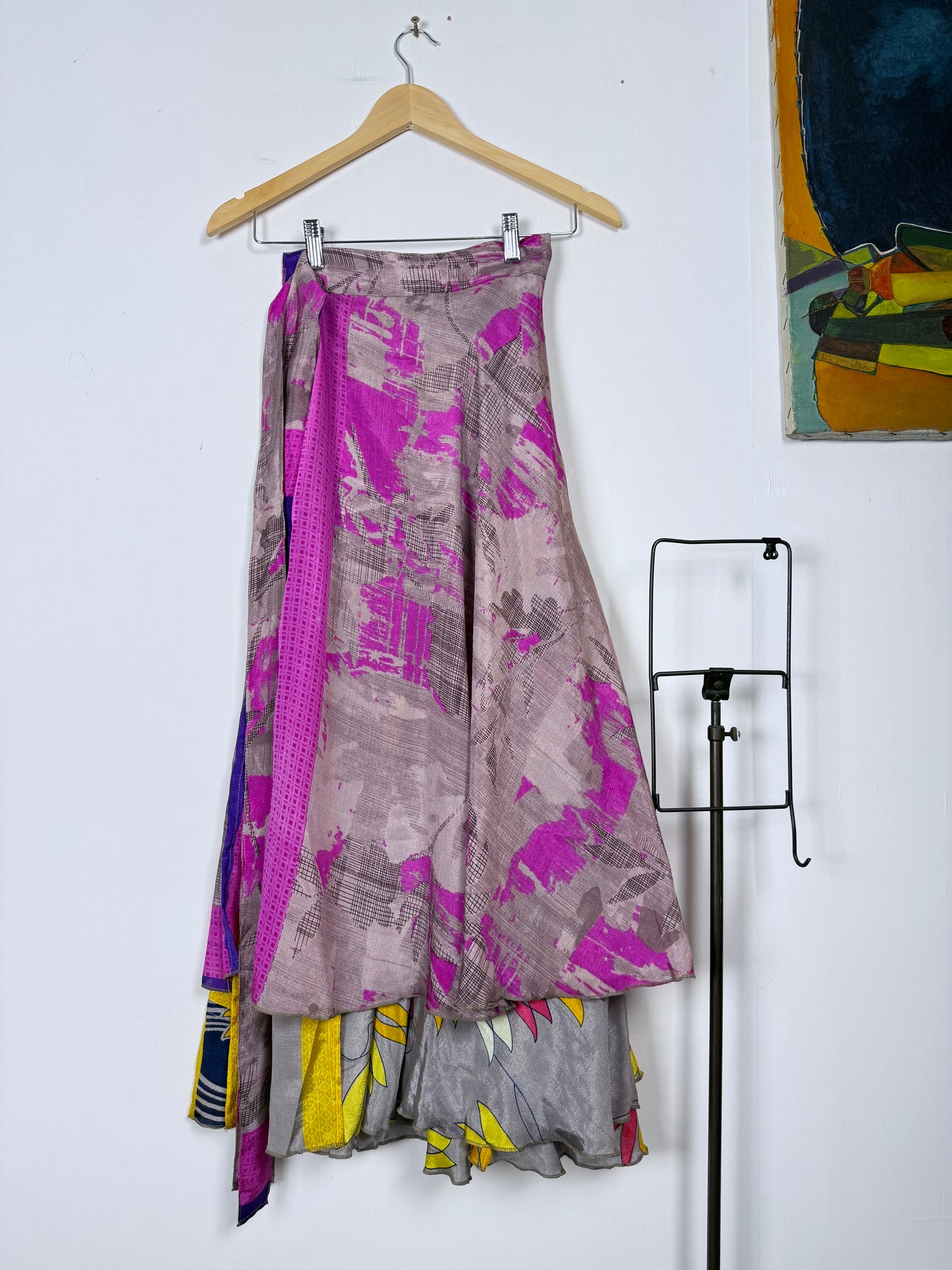Vintage Saree Silk Wrap Skirt