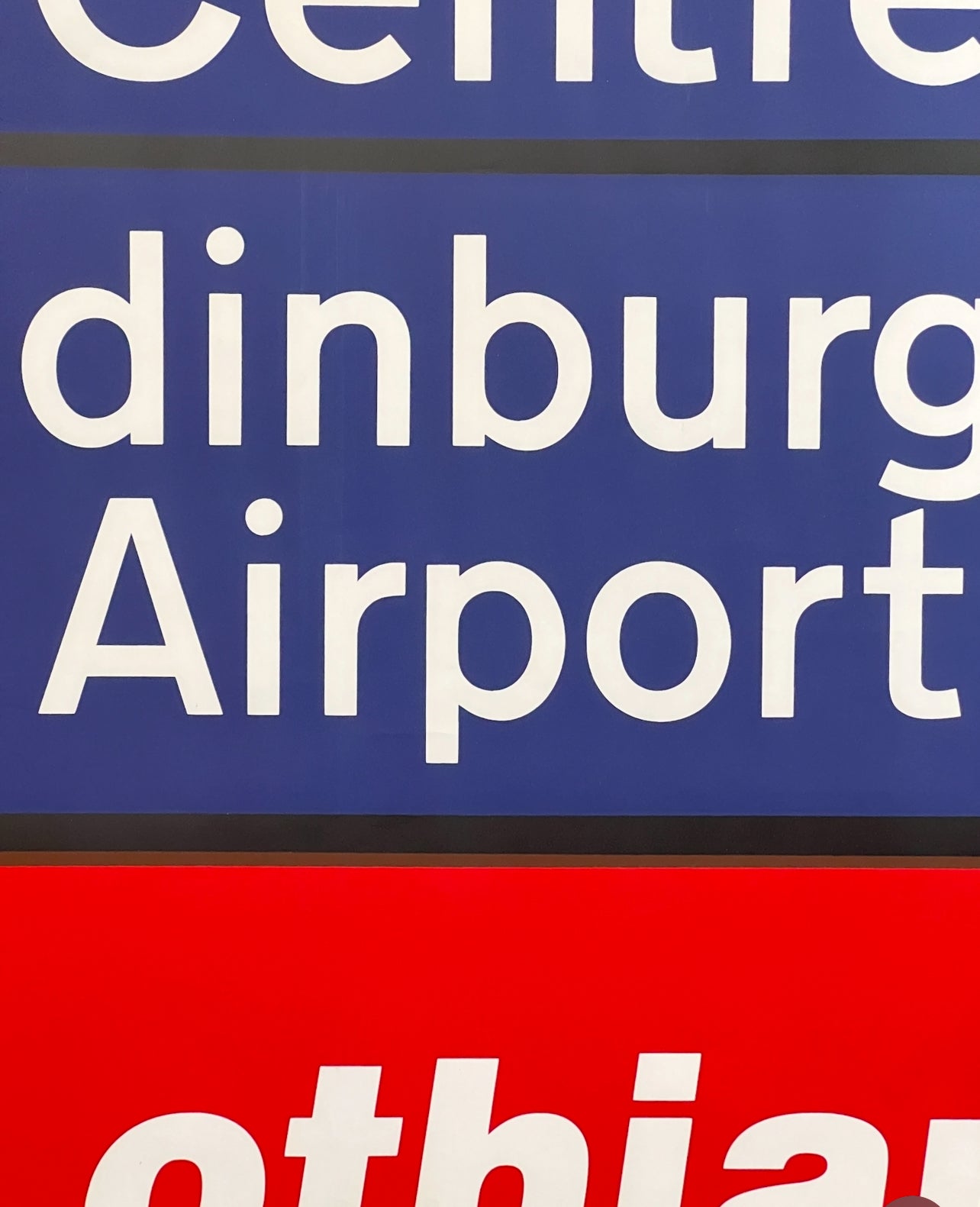 Edinburgh Destination Bus Blind - City Centre / Edinburgh Airport