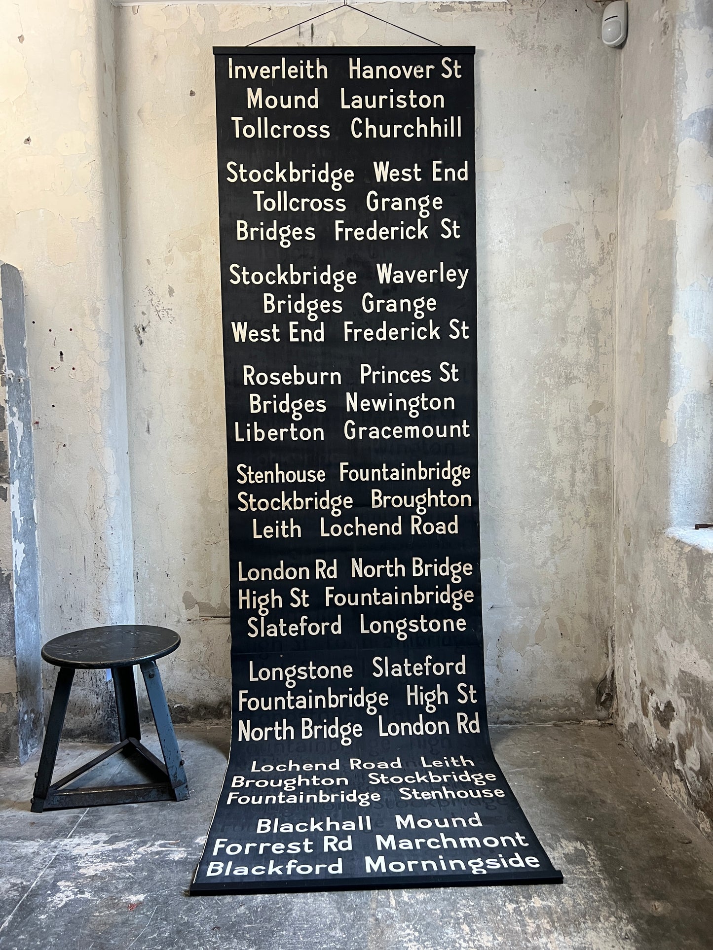Edinburgh Destination Bus Blind
