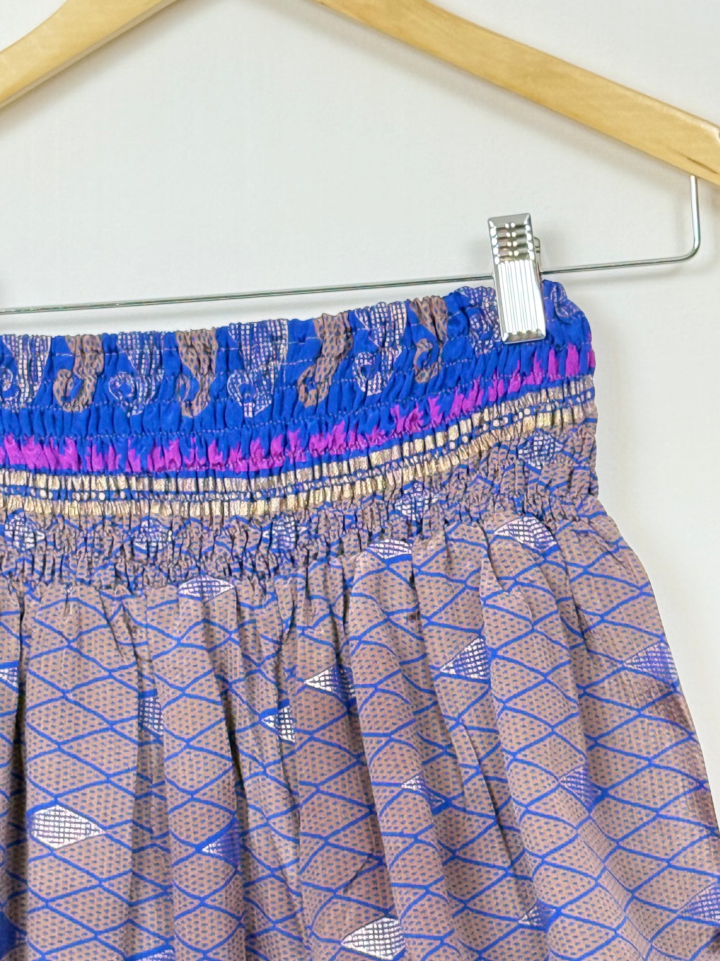 Vintage Saree Silk Trousers & Shirt Co-ordinated Set
