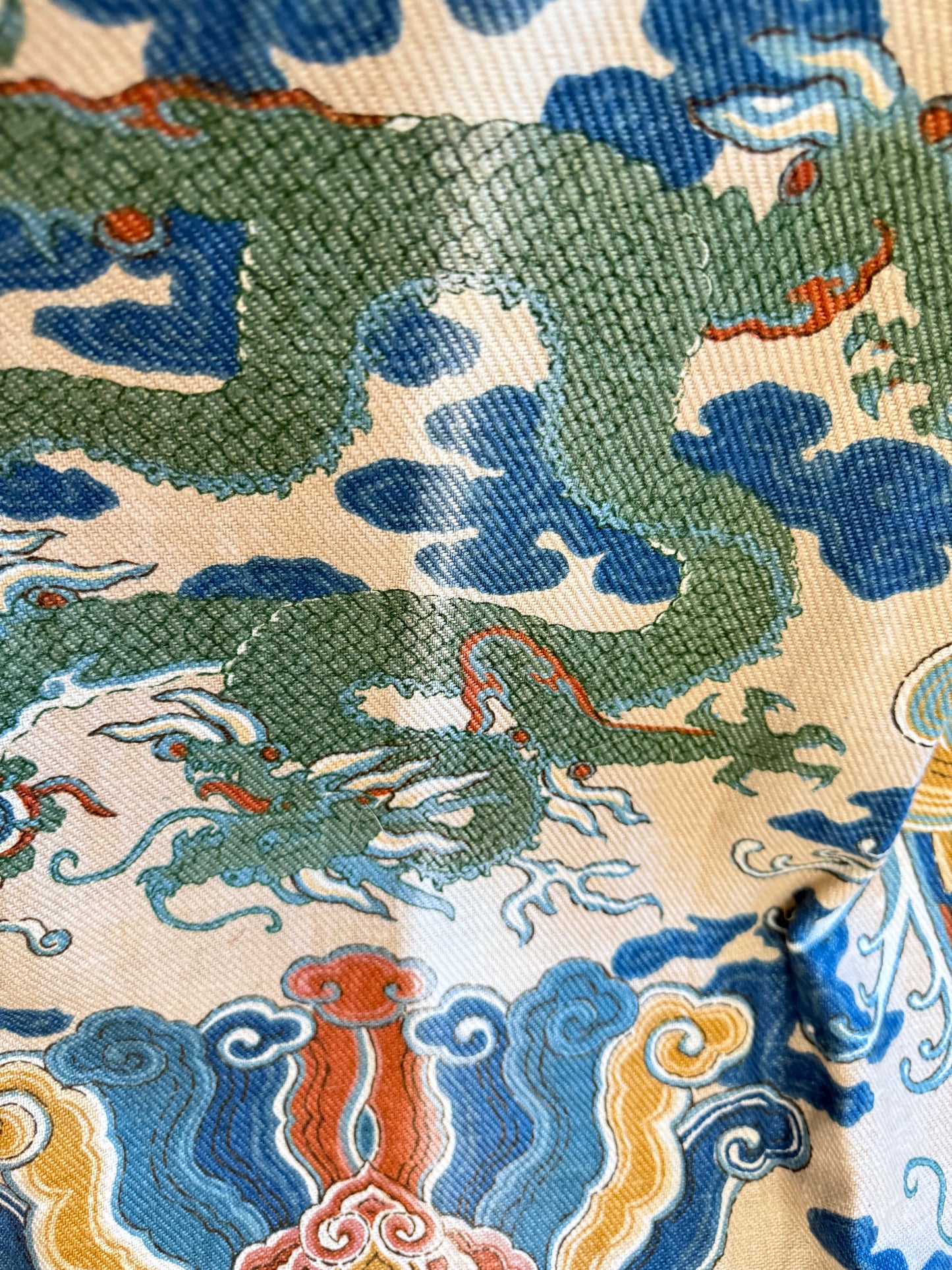 Whytock & Reid 'Emperors Robe' Chinoiserie Curtain Fabric 1974