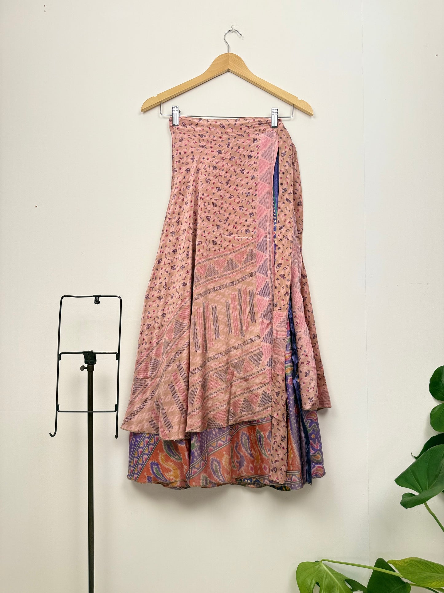 Vintage Saree Silk Wrap Skirt