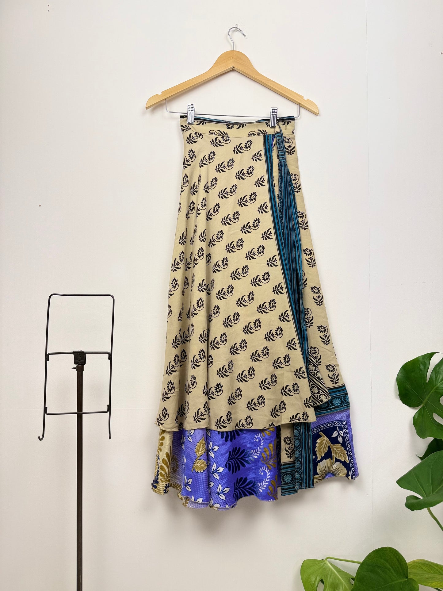 Vintage Saree Silk Wrap Skirt