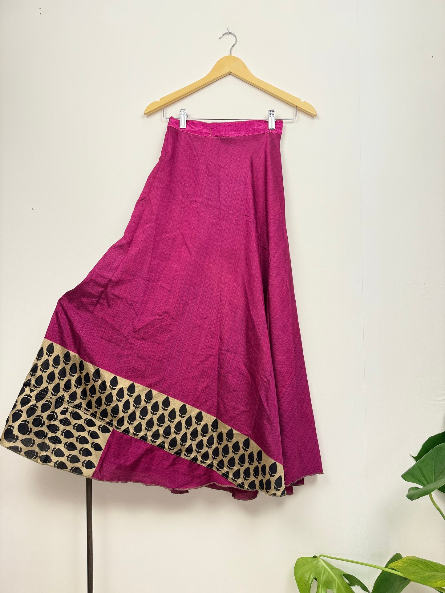 Vintage Saree Silk Wrap Skirt