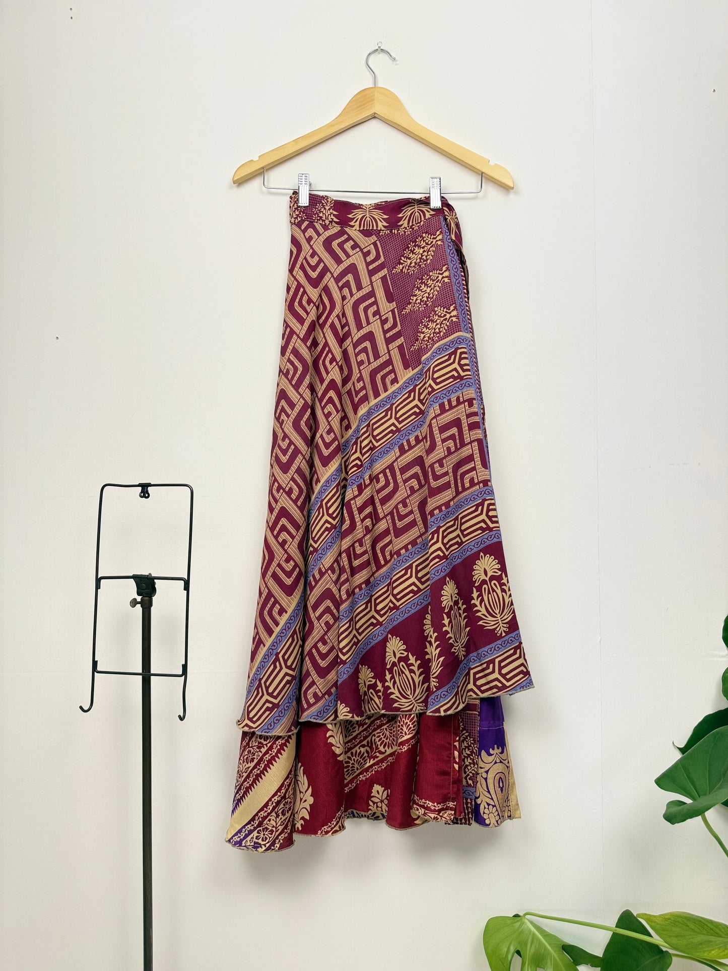 Vintage Saree Silk Wrap Skirt