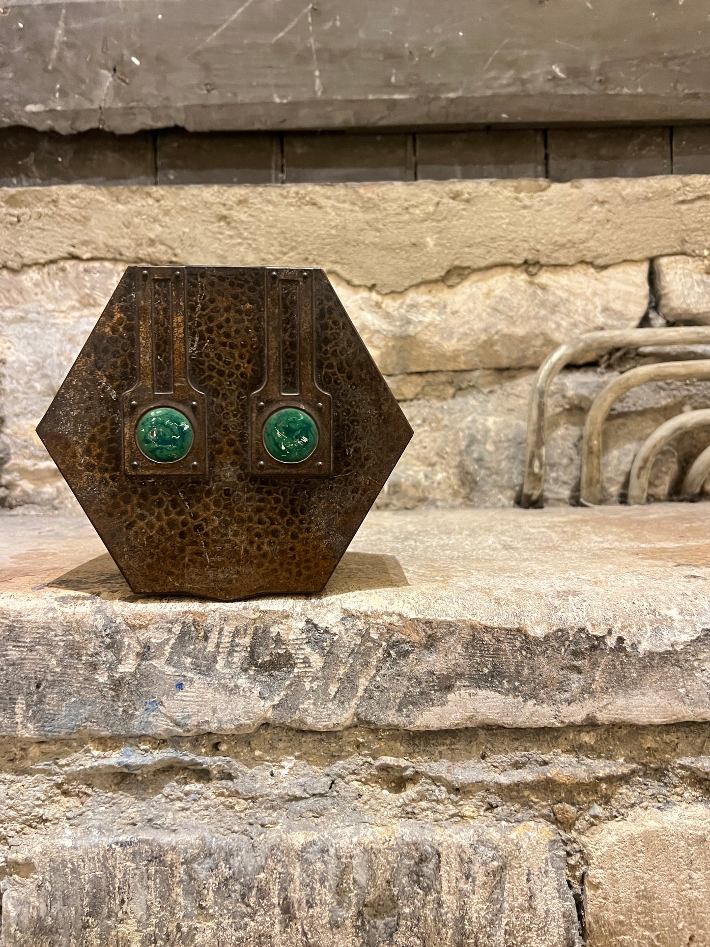 Geo Bassett & Co Confectionary Tin Box ~ Arts & Crafts c1900