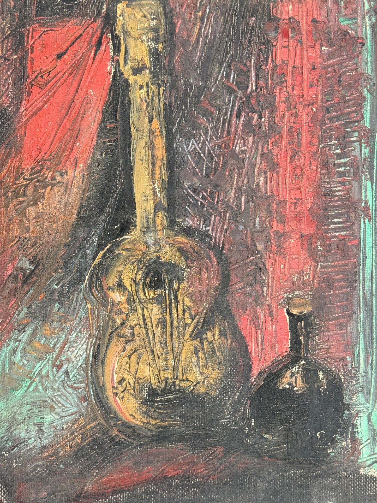 Guitar Still Life - Oxshott Pottery Estate
