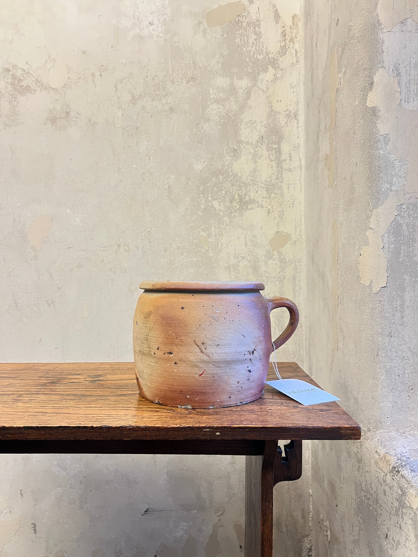 19thC French Stoneware Confit Pot - Medium