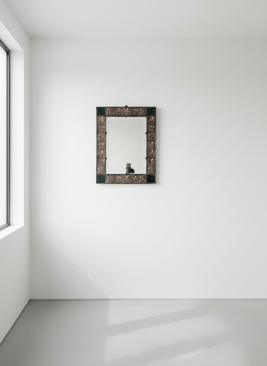 Folk Art Wall Mirror