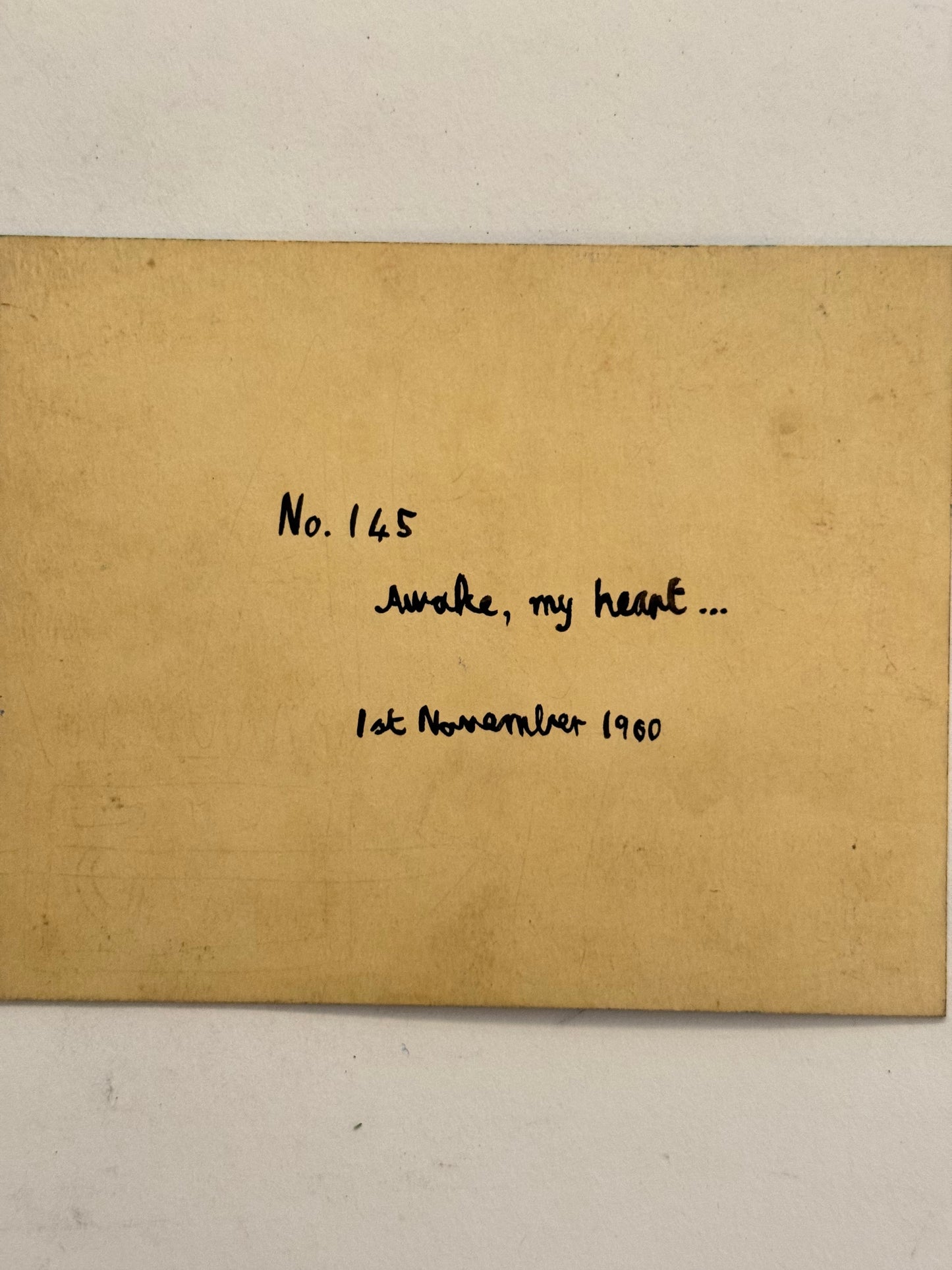 No. 145 Awake, my heart… - PETER CROTTY, British | 1943-present