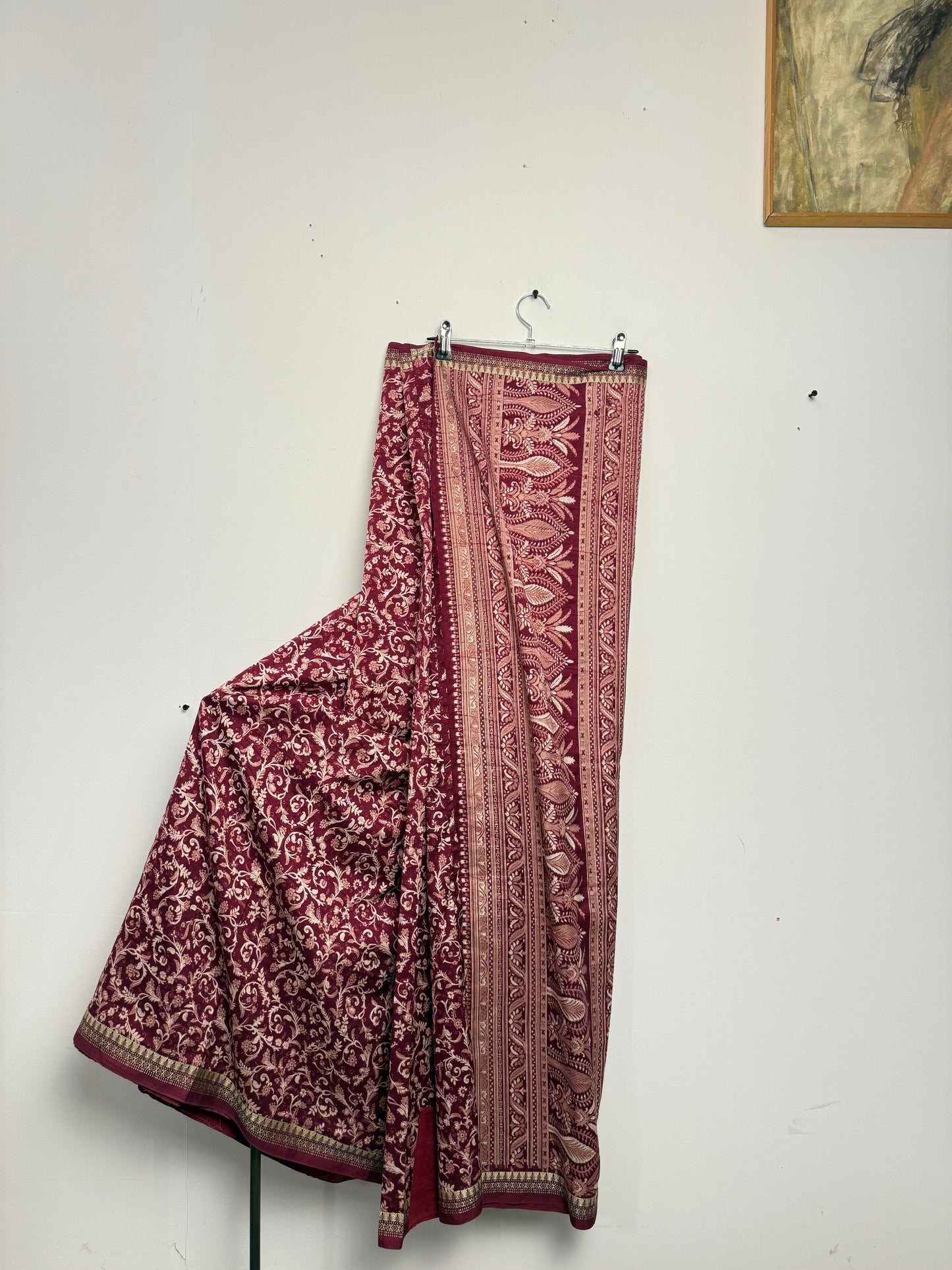 Vintage Pure Silk Saree Fabric