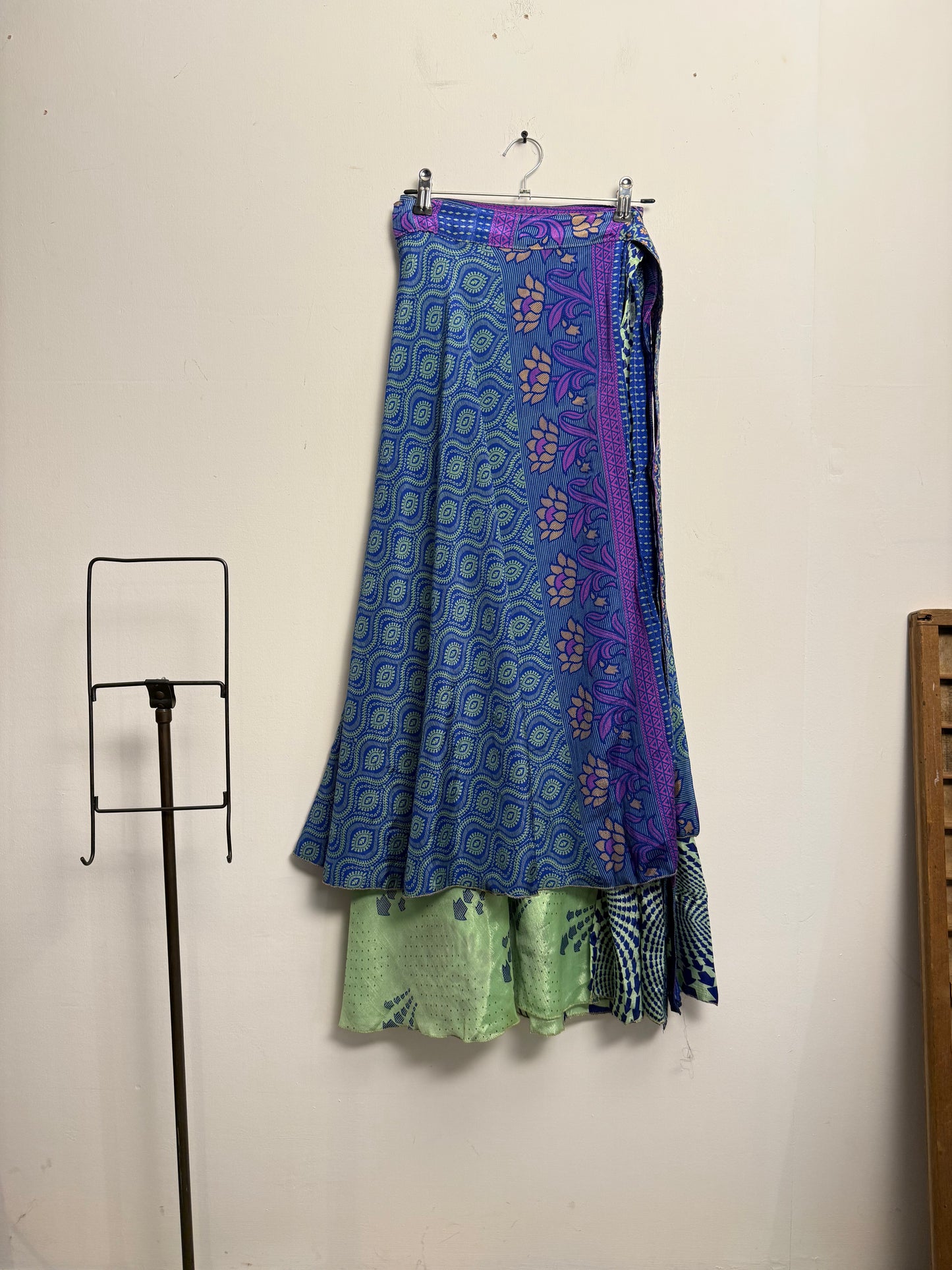 Vintage Saree Silk Wrap Skirt