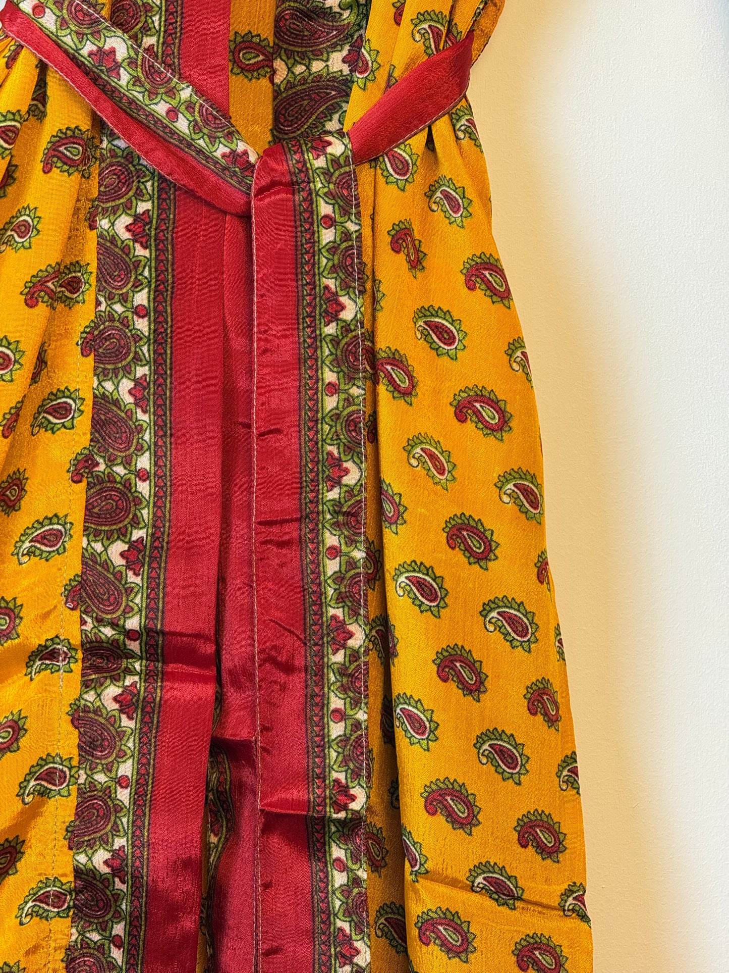 Vintage Saree Silk Kimono / Duster - Long