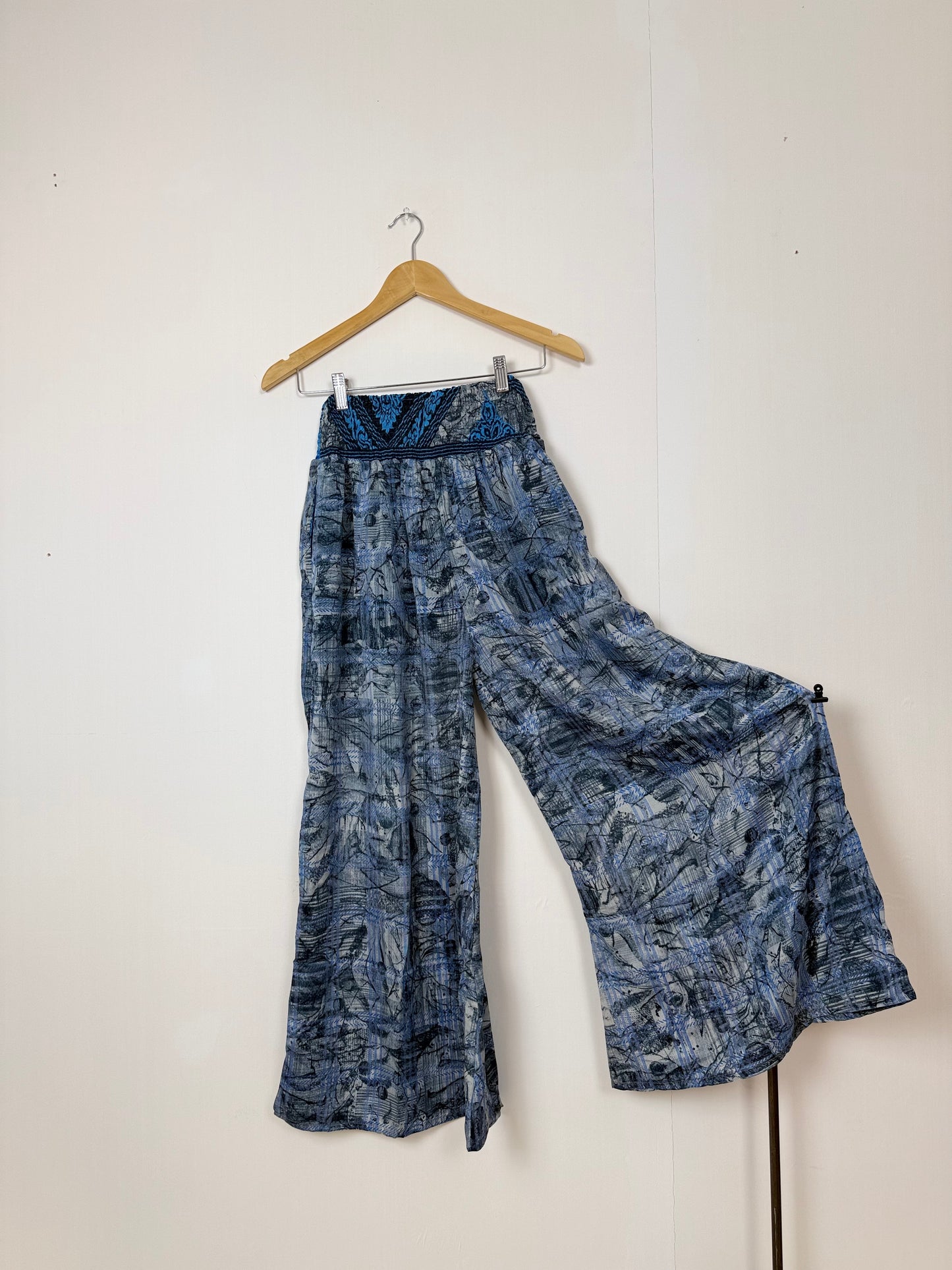 Vintage Saree Silk Trousers & Shirt Co-ordinated Set