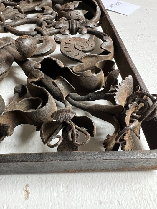 Wrought Iron Ornamental Panel by Gawthorp & Sons London c1900