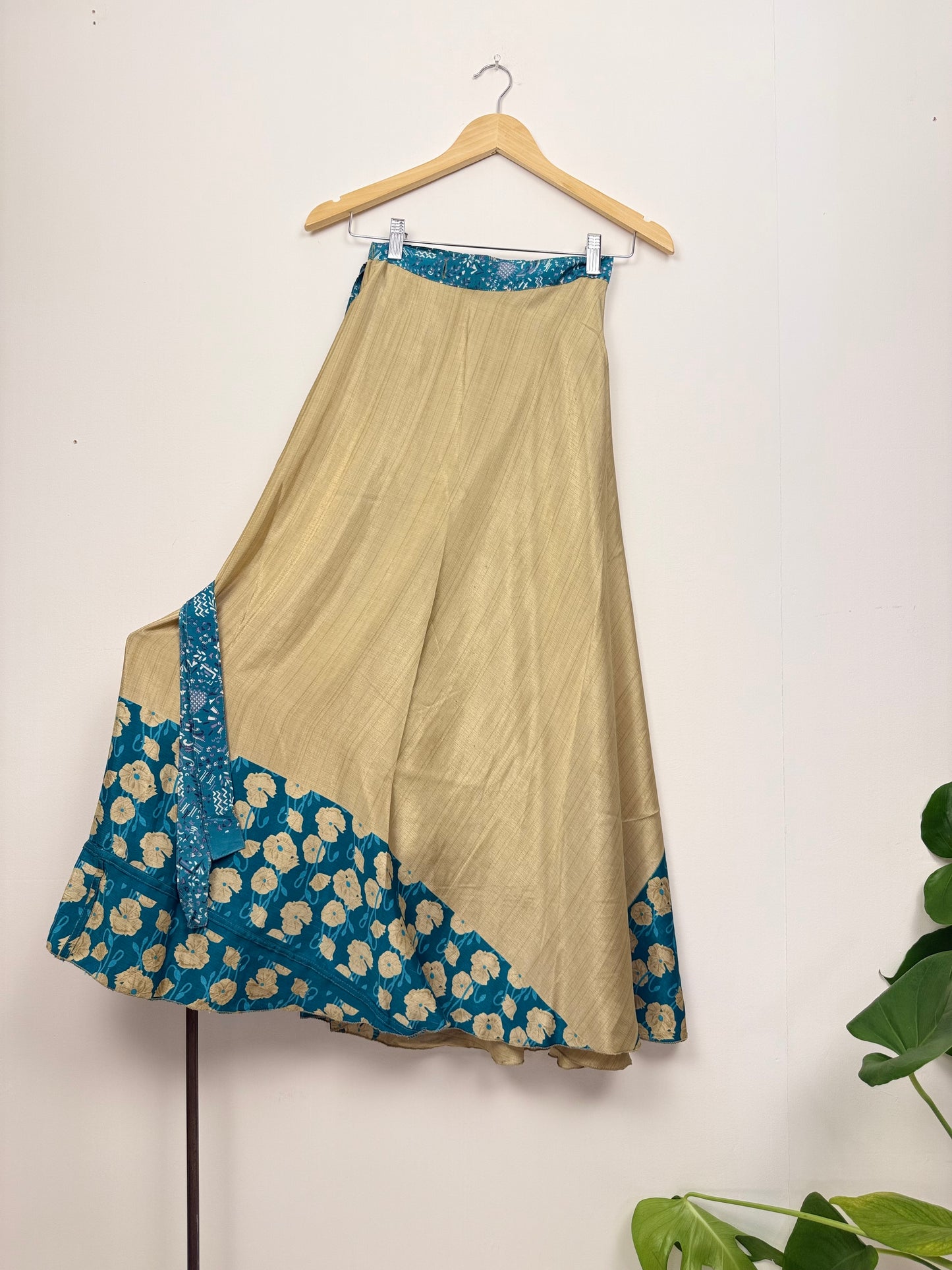 Vintage Saree Silk Wrap Skirt