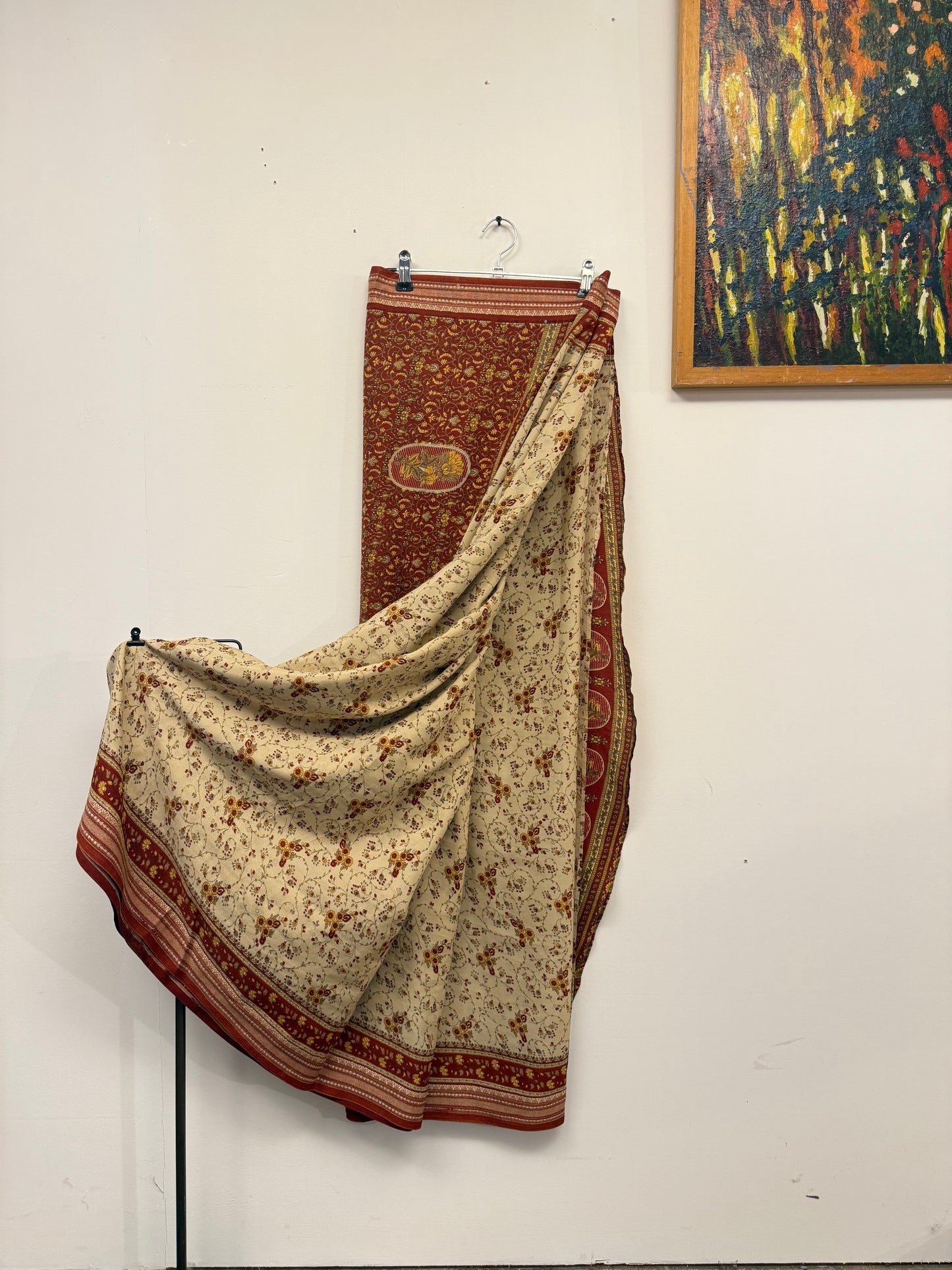 Vintage Pure Silk Saree Fabric