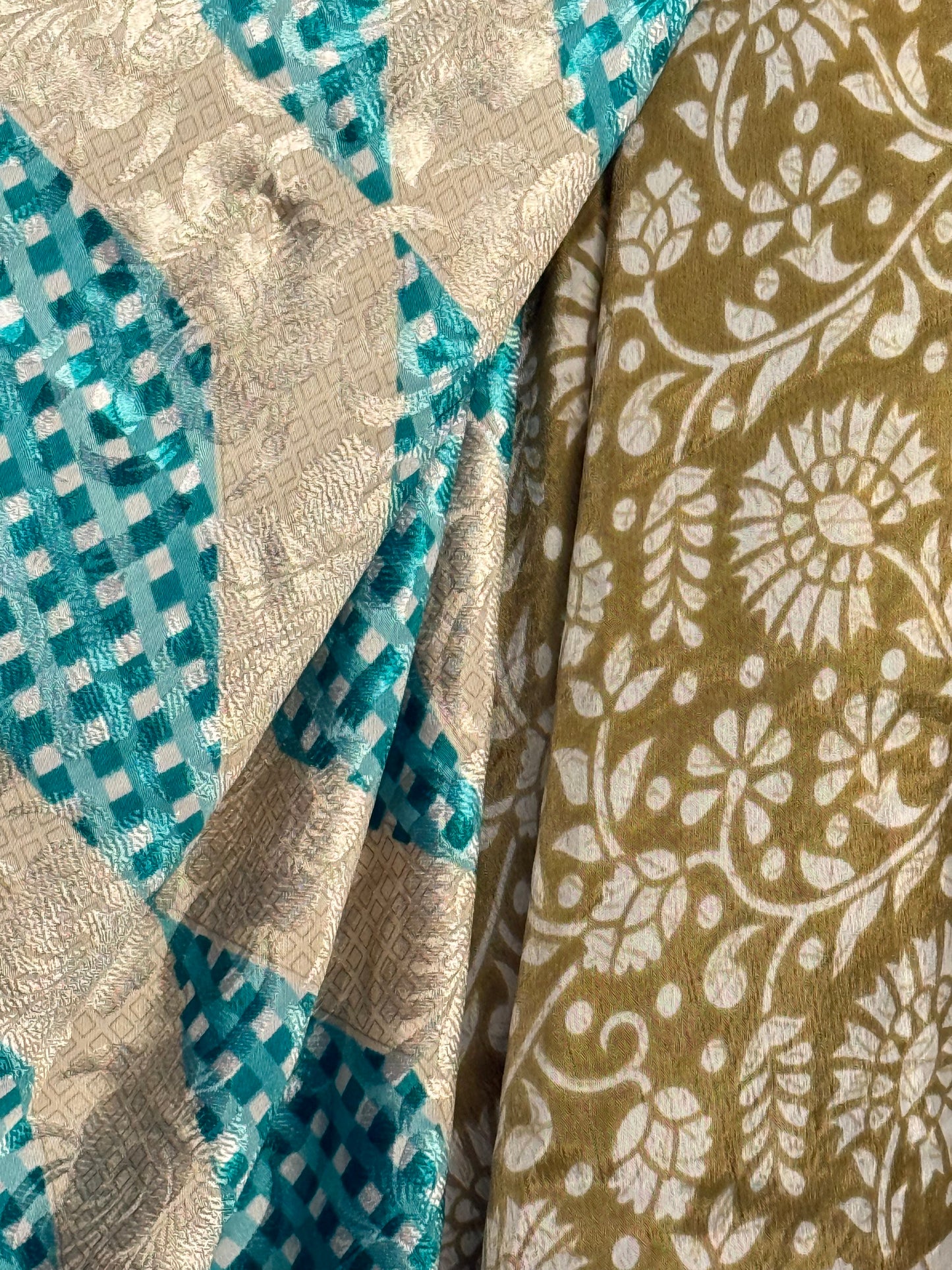 Vintage Saree Silk Wrap Skirt