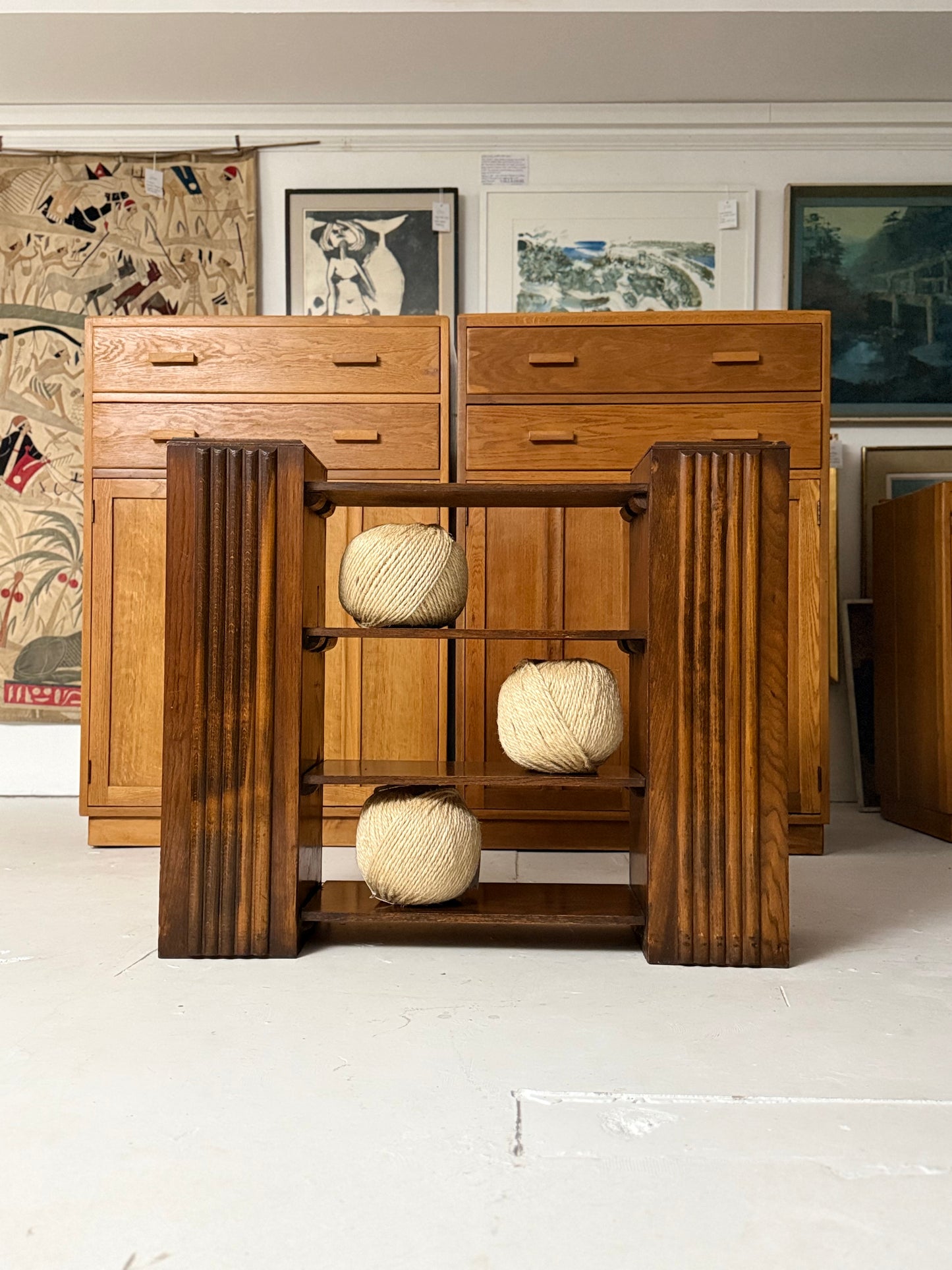 A British 1930's Art Deco Bookcase