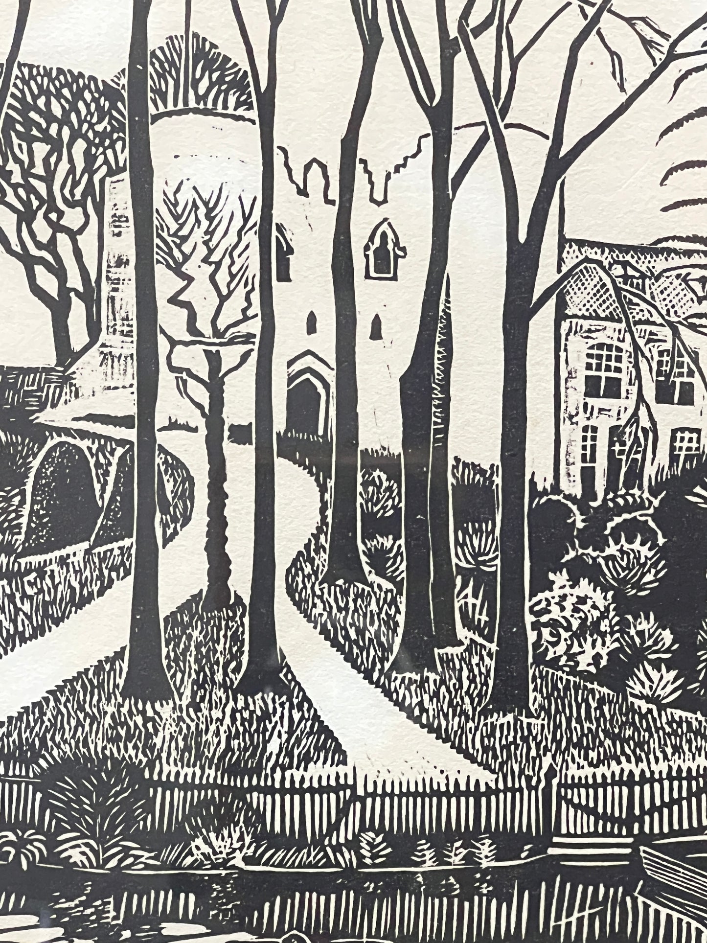 Woodblock Print | TONBRIDGE CASTLE May 1978