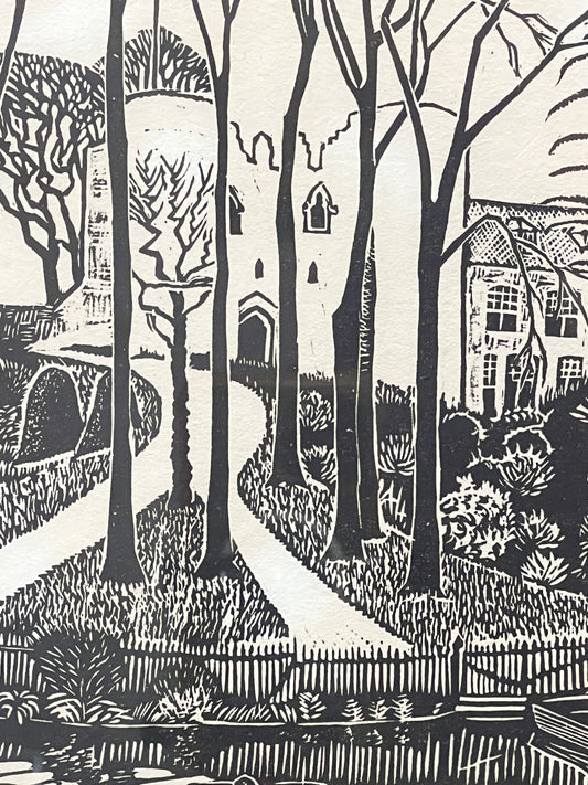 Woodblock Print | TONBRIDGE CASTLE May 1978