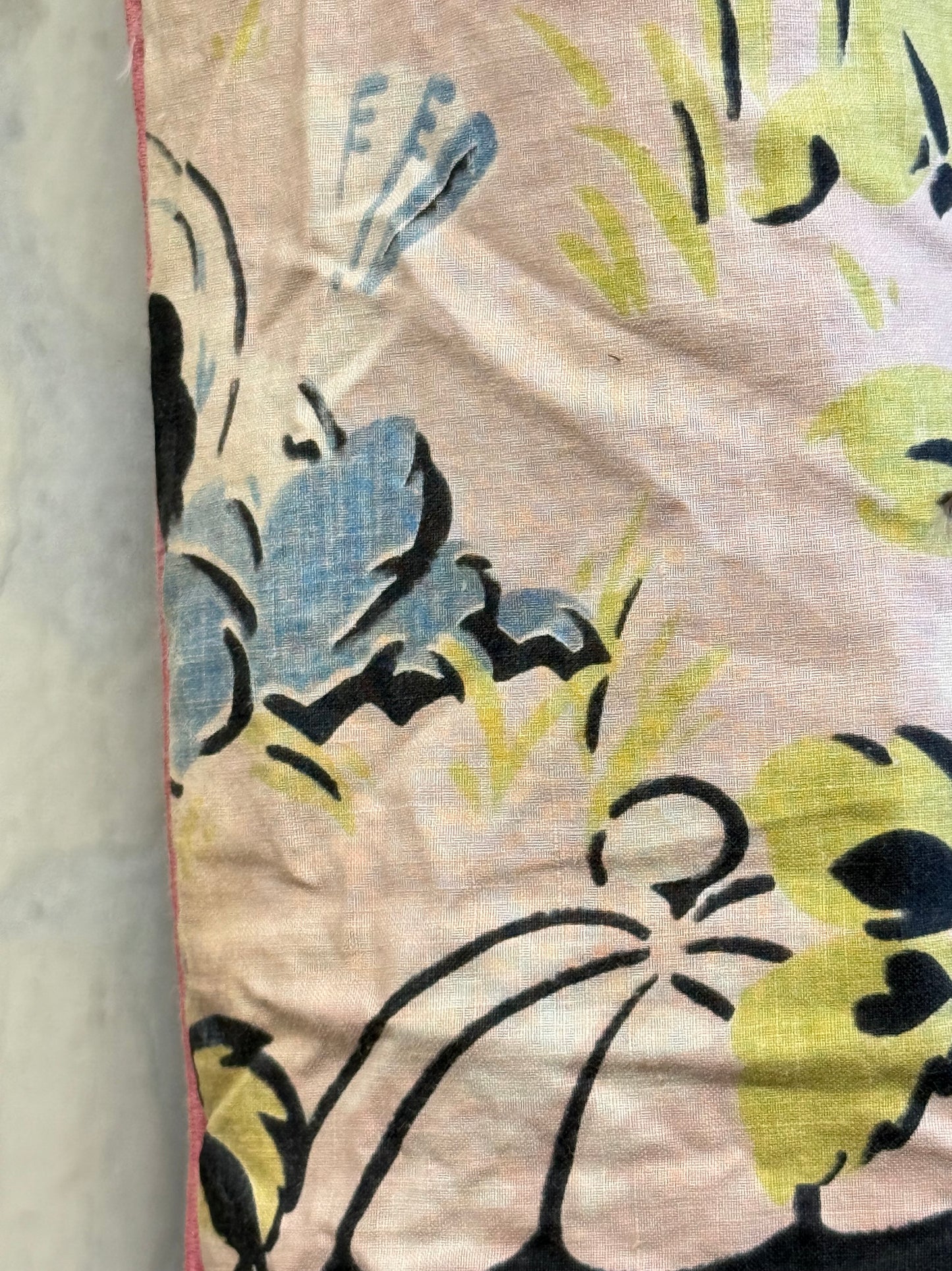 A 1930's Duck Feather Eiderdown - Rare Chinoiserie Pattern