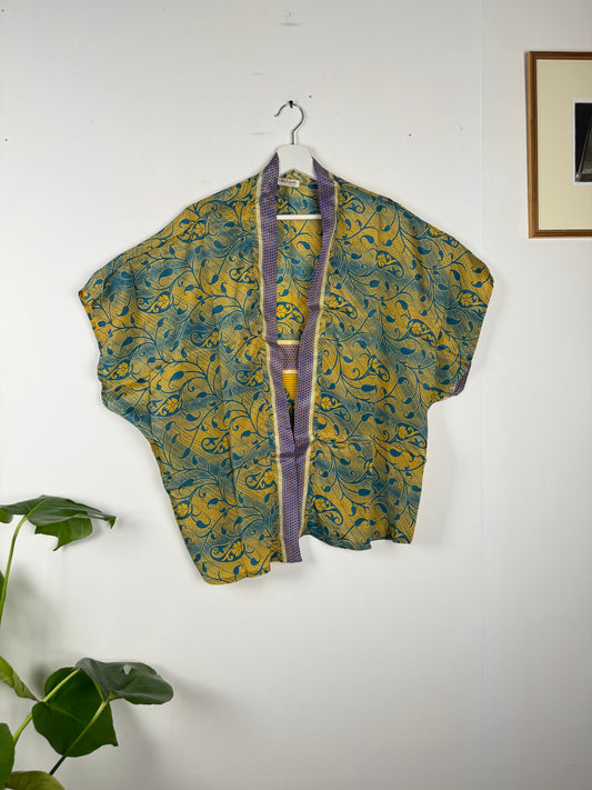 Vintage Saree Silk Shrug Blouse
