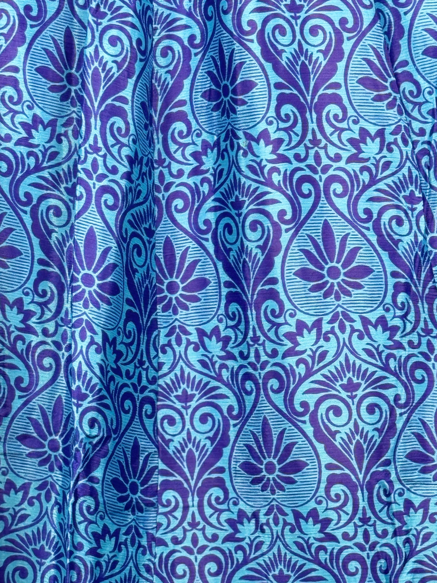 Vintage Saree Silk Pleated Skirt