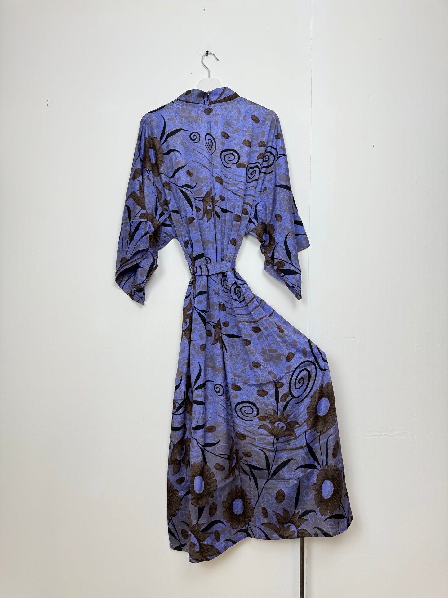 Vintage Saree Silk Kimono / Duster - Long