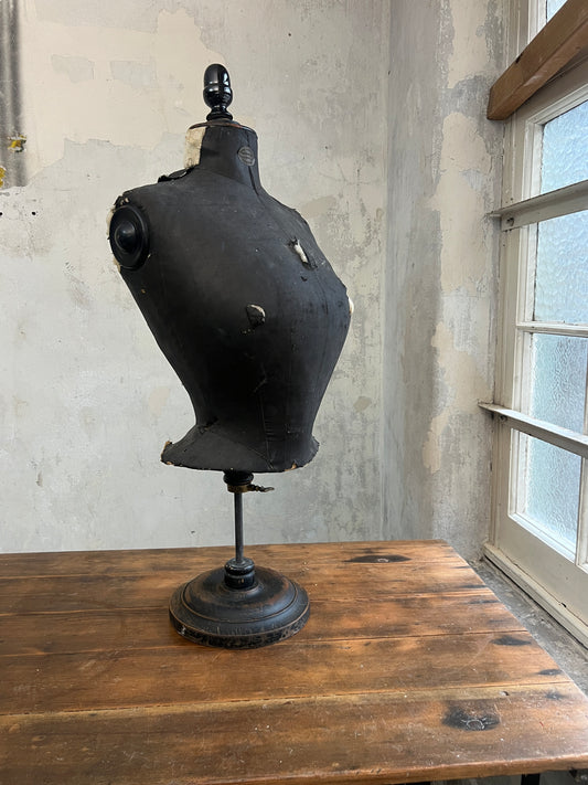 19thC Wasp Waist Mannequin - Edinburgh Brass Label